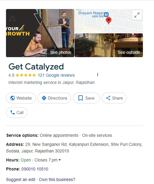 Get Catalyzed Google Business Profile