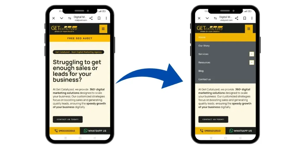 Simplify Navigation for Mobile Users